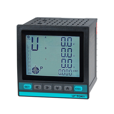 3,5-calowy wyświetlacz LCD Seria DW9L 3-fazowy wielofunkcyjny rejestrator mocy Protokół RS485 Modbus-RTU