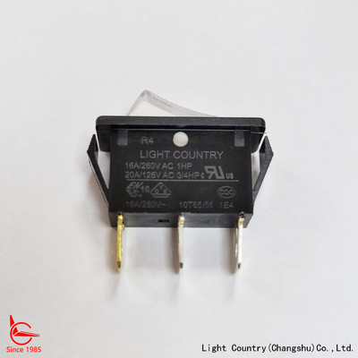 Wysokiej jakości biały LED oświetlony przełącznik rocker, R4, 33x15mm, ON-OFF, 20A 125V