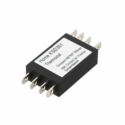 Home Appliance KSD301 Thermostat Compact 50*50*50mm Size 16A Current for Precise Temperature Control